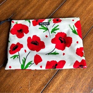 Kate Spade Hyde Lane Poppies Floral Cosmetic Bag Pouch